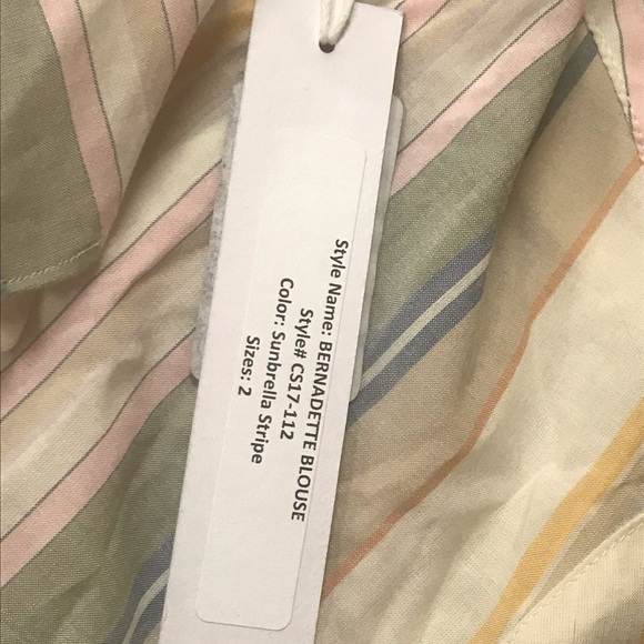 NWT Tenby Runway Designer Blouse Shirt XS Size 2 - Picture 9 of 10